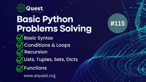 solving problems python programming