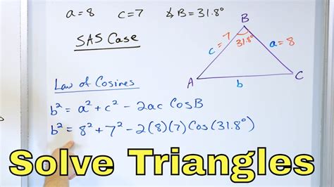 Solving Triangles Using Law Of Cosines