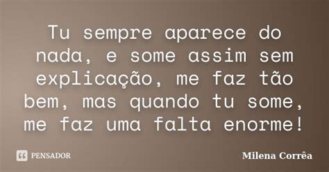 Some E Aparece Do Nada