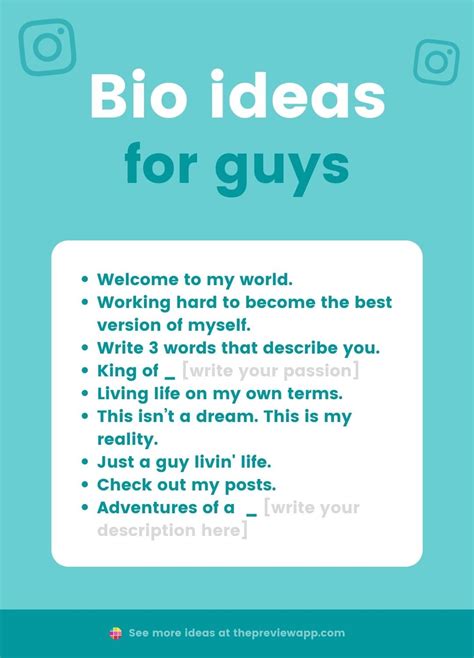 some good words for bio