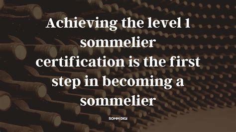 sommelier certification level 1