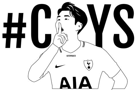 son heung min coloring pages