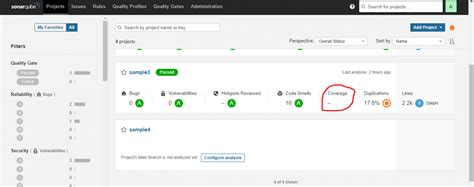 sonarqube coverage report format