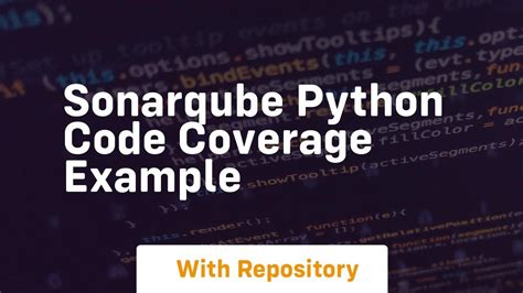 sonarqube python code coverage example