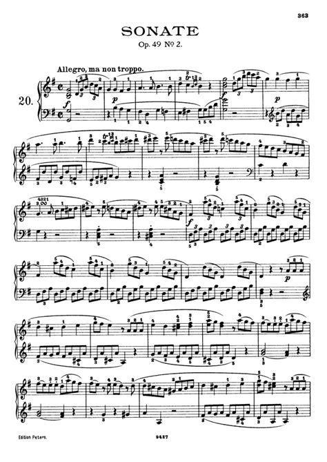 sonata op 49 no 2 beethoven pdf