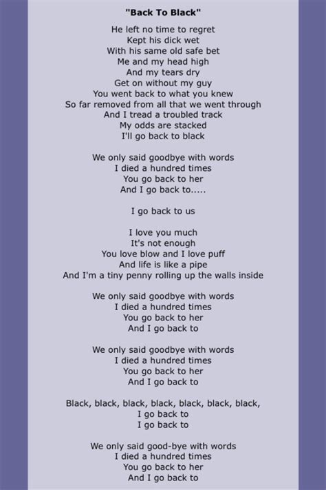 Amy Winehouse Rehab Lyrics On Screen (HD) YouTube