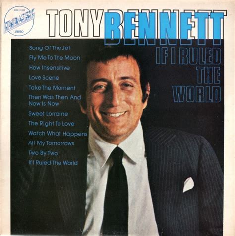 song if i ruled the world by tony bennett