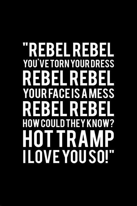 song lyrics rebel rebel