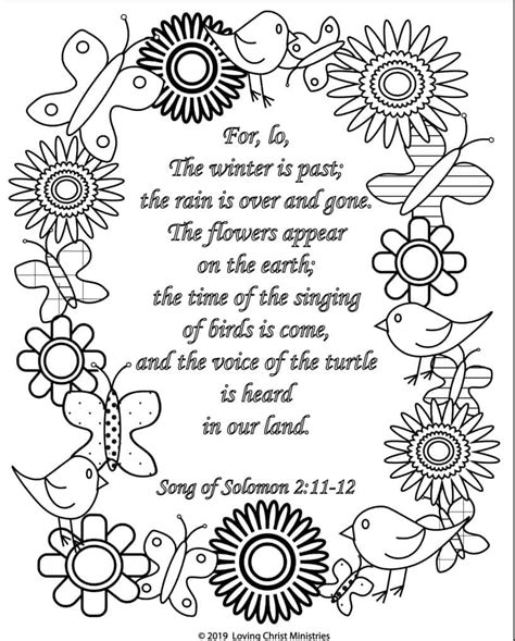 song of solomon coloring page