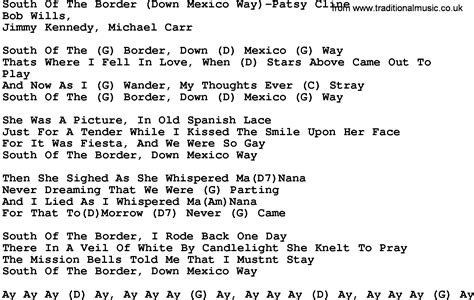 song south of the border down mexico way
