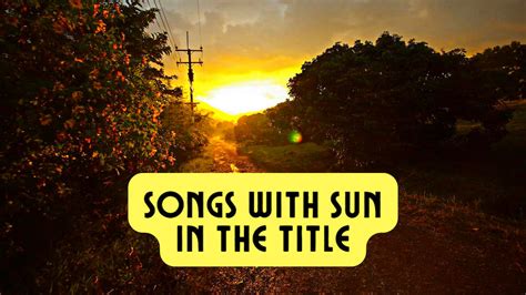 songs with sun in the title