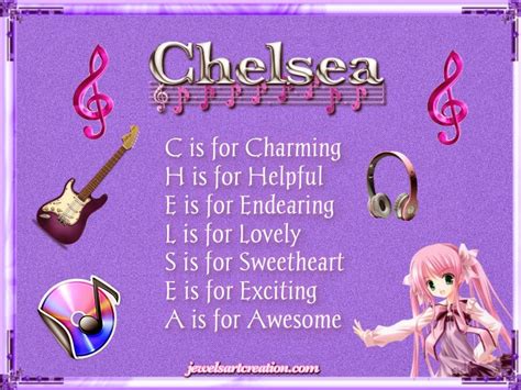 songs with the name chelsea