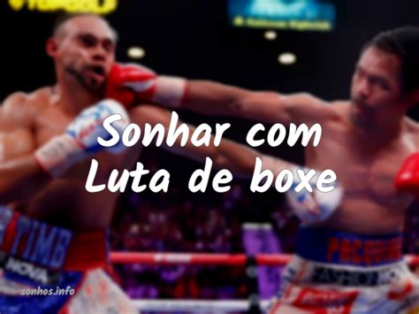 Cool Sonhar Com Luta De Boxe