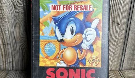 Sonic The Hedgehog (1991) Japanese Manual Illustration