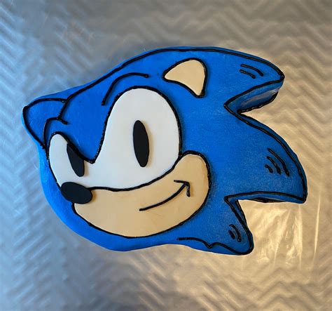 Sonic the Hedgehog Cake Template for Kids Birthday Etsy