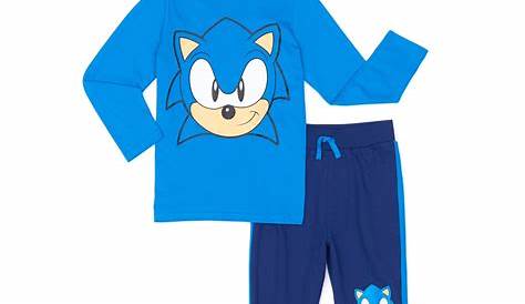 Sonic the Hedgehog Boys Hoodie T-Shirt & Jogger Sweatpants Outfit Set