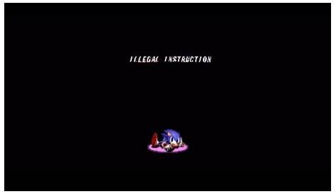 Sonic 1 illegal instruction - YouTube