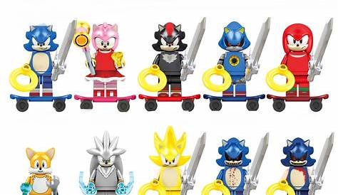10pcs Ideas Sonic The Hedgehog Minifigures Fit Lego Sonic Mania
