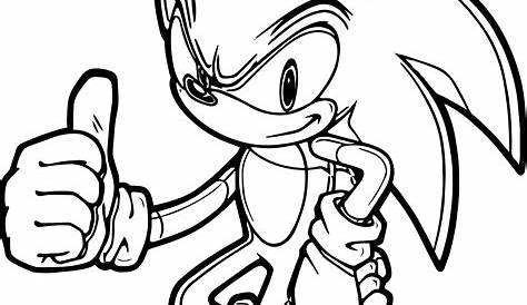 Sonic The Hedgehog Good Coloring Page | Wecoloringpage.com