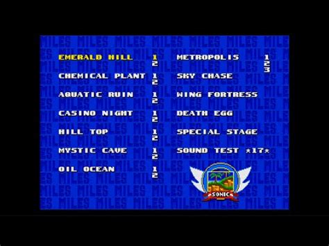 sonic 2 cheat codes emulator