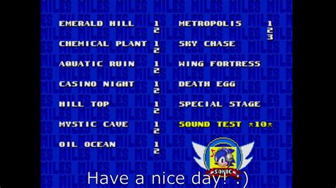 sonic 2 level select code