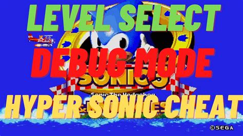 sonic 3 and knuckles debug mode cheat code