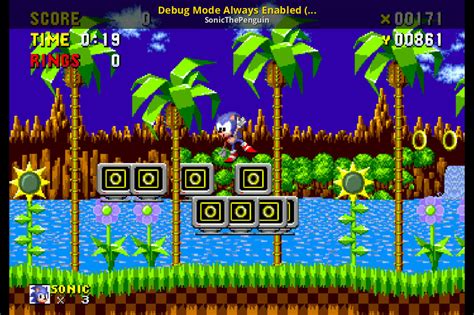 sonic 3 debug mode code mobile