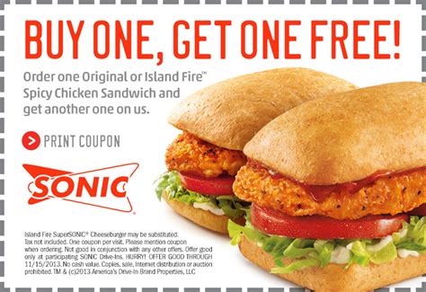 sonic coupon codes 2023