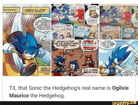 sonic hedgehog real name