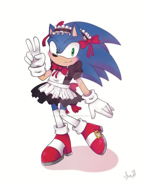sonic in maid outfit