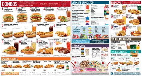 sonic menu 2022 with pictures