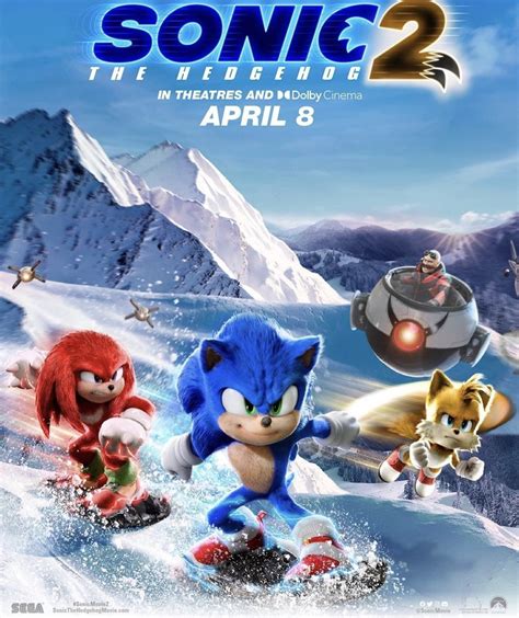 sonic movie 2 poster 2022