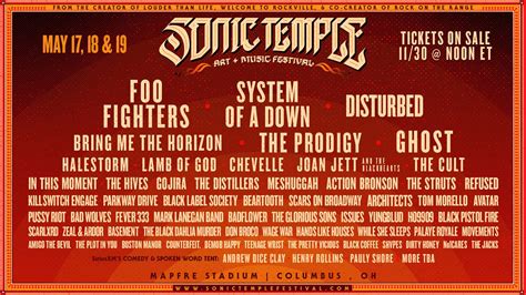 sonic temple 2019 lineup