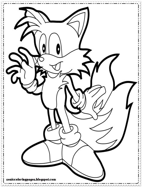 sonic the hedgehog coloring pages