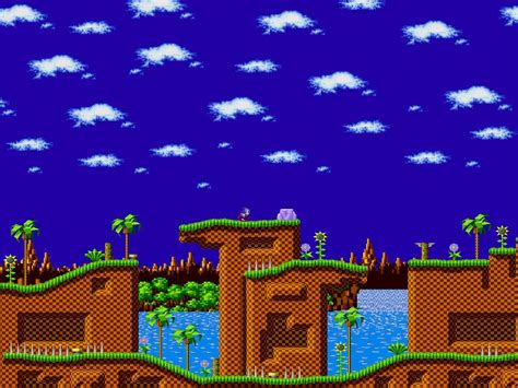 sonic the hedgehog green hill background