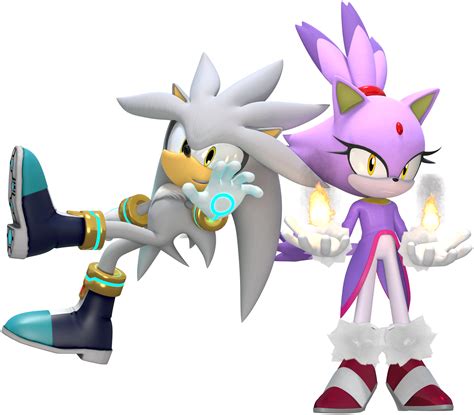 sonic the hedgehog silver and blaze