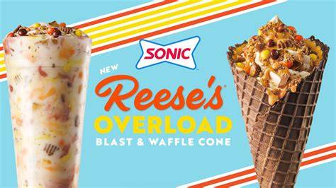 Sonic's Reese's Overload Waffle Cone and Blast Photos POPSUGAR Food