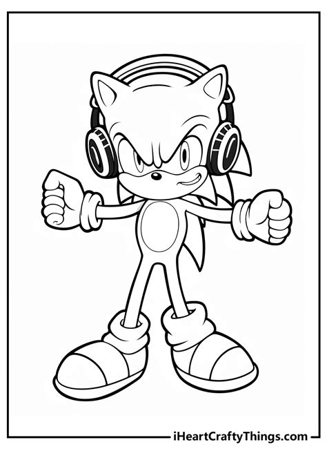 Fun Sonic Colouring Page