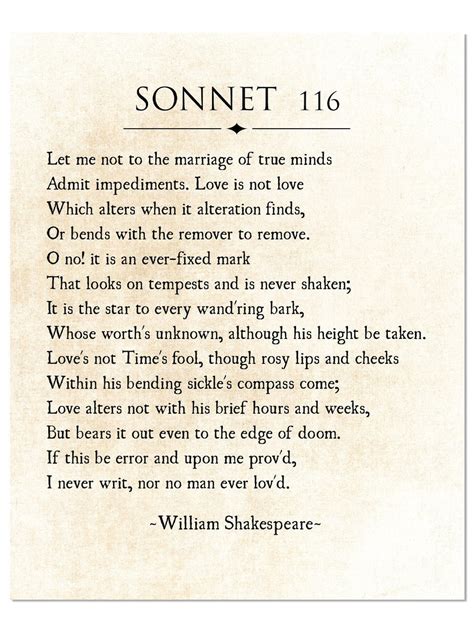 sonnet 116 by william shakespeare