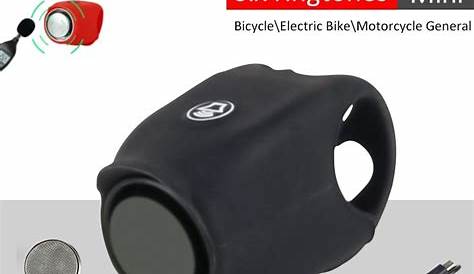Sonnette Velo Electrique REICH Mini Rotative Pour Vélo électrique, Black