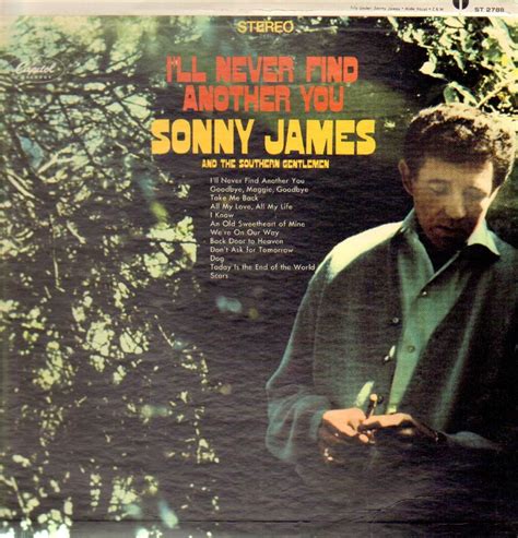 sonny james i'll never find another you