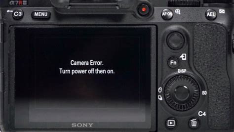 Sony Alpha Camera Error
