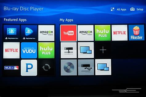 sony blu-ray player apps