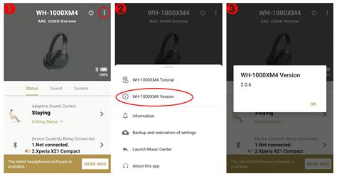 Sony Headphone Firmware Updates