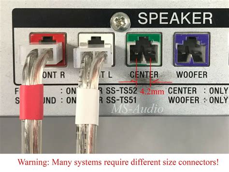 Sony Receiver Speaker Connectors