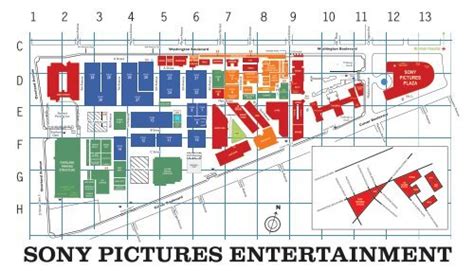 Sony Studio Lot Map