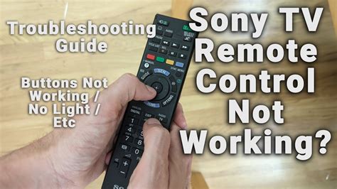 Sony Tv Remote Quit Working
