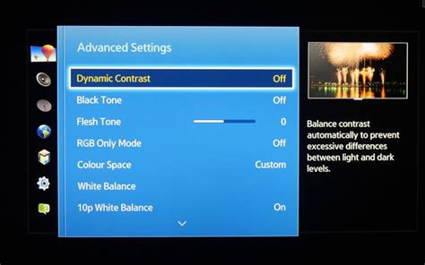 sony tv settings for best picture