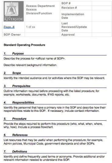 37 Best Free Standard Operating Procedure (SOP) Templates Free