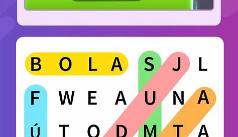 Sopa de letras para jugar - Juego Android | Word search games, Easy